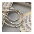 Fashion Handmade Irregular Freshwater Pearl Beaded Necklaces Women 925 Sterling Silver Chain Jewelry