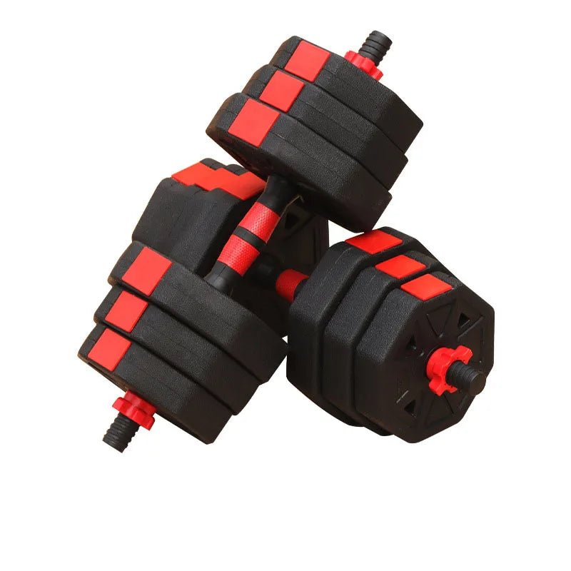 Dumbbell Set 40kg Adjustable Weight Barbell Kettlebells Push up Stand 4in1 Fitness Free Weights Set Octagonal Dumbbell Plate