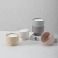 Hot Sale Custom Creative Nordic Aroma Decoration Ceramic Candle Cup Matte Ceramic Container