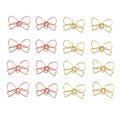 Rose Gold Plated Bow Shaped Paper Clip Cute Bowknot Planner Decoration Bookmark