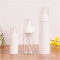 OEM ODM Luxury Facial Cleanser Foam Pump Bottles 50ml 120ml 200ml Pet Soap Foam Bottle Clear White Packing Logo PC Plastic