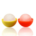 4cm Soccer Ball Bpa-Free Silicone Large Sphere Ice Mold Colorful Football Ice Mold Silicon Ice Round Mould for Bourbon Whisky