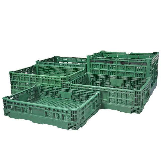 Best Price Stackable & Foldable Plastic Crate Recyclable Mesh Style Versatile Storage Solution
