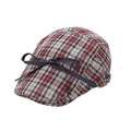 Stock Bowknot Tie Plaid Flat Beret Cap Girls Cotton Peaked Newsboy Cap Flat Ivy Gatsby Newsboy Driving Hat Cap