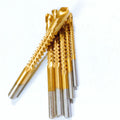 6pcs Set 3-8mm Titanium Coated HSS Sawtooth Drill Bit Electric Metal Drill Bit for Woodworking Saw Grooved Slotted