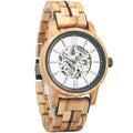 Wooden Luxury Watches Unisex Brand Custom Logo Chronograph Automatic Sport Business Antique Watch