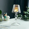 TC Modern Ins Hot Selling Glass Candlesticks for Wedding Props Table Home Decoration Lamp Shaped Glass Candle Holder