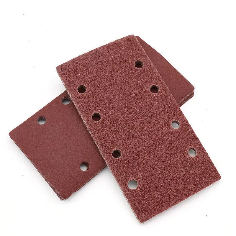 DE Warehouse 24H Shipping Free Delivery 60pcs 8-Hole Aluminum Oxide Sanding Strip 93x185mm Resin Bonded Medium Abrasive Disc