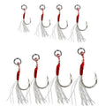 Top Right Fh501 High Carbon Saltwater Fishing Assist Hooks Jigging Assist Hooks With Feather
