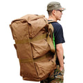 Large 70+20L Men's Tactical Rucksack Duffle Bag Internal Frame Polyester Lining Hand Bag for Outdoor Sports Travel Camping
