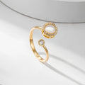 Opal Can Be Rotated Open Ring Fashion Accessories