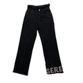 DENIMGUYS Men Street Fashion Rhinestone Jeans Pants Distressing Washed Raw Edge Vintage Men Baggy Denim Pants
