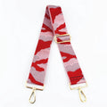 Meetee B-S285 Bag Accessories Bag Strap New Camouflage Shiny Red Webbing Wide Shoulder Handbag Straps
