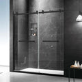 Double Sliding Shower Door 60 In.W X 74 .H Framed 5/16"(8mm) 18 Ch Pull Handle