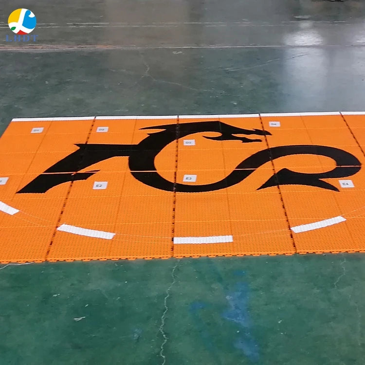 PP Interlocking Floor for Outdoor Sports Floor Mat Fiba 3X3 Interlocking Basketball Sports Flooring