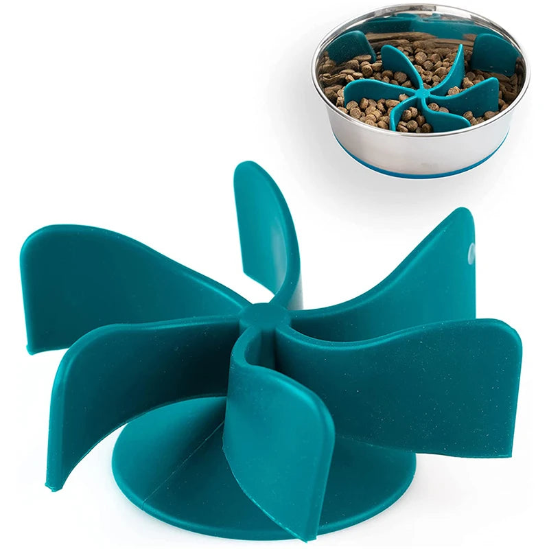 Pet Dish Slow Feeder Dog Bowls Insert Perro Puzzle Feeder Lick Mat Silicone Alternative Dog Spiral Slow Feeder