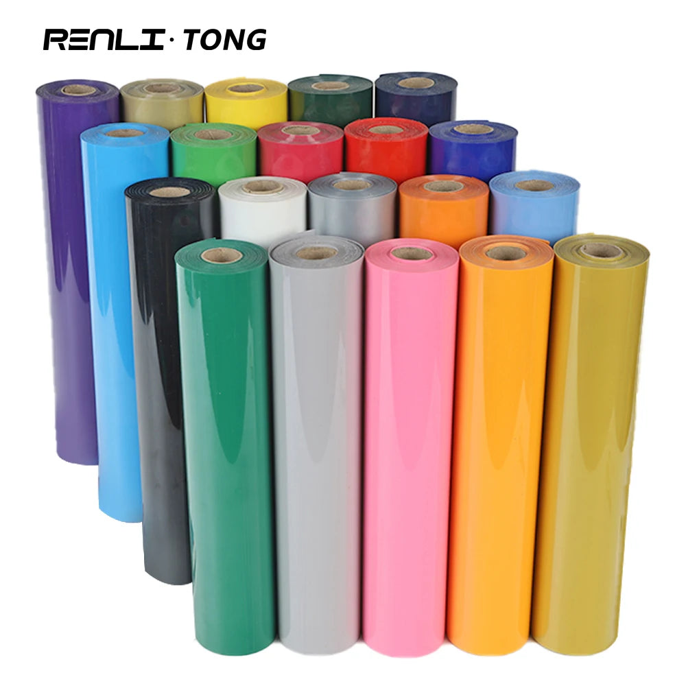 Renlitong PU High Quality Textil Best Htv Flex PU Soft Matte Heat Transfer Vinyl Custom Press on Design t Shirts