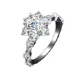2025 Hot Sell S925 Sterling Silver Classic Six Claw Ring 0.5ct-1ct DVVS White Moissanite Diamonds Good Quality Brilliant Cut