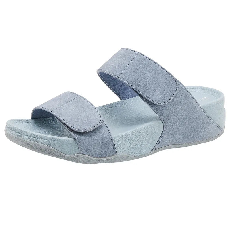 New Design Women's Spring Light Sports Style Comfortable Elastic Large Size Thick-soled Sandals slippers Fashion Shoes Women
