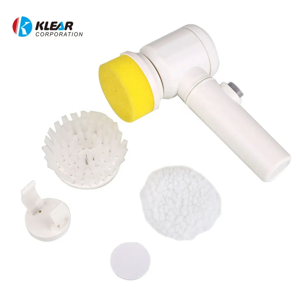 5 in 1 Rechargeable Magic Brush Electric Cordless Cleaning Tool Electric Spin Scrubber Brush