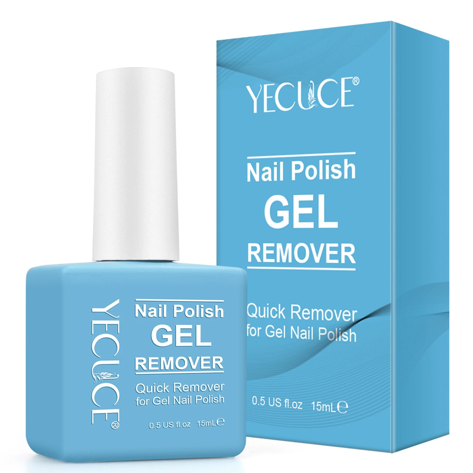 YECUCE Hot Sale Original 15ml Soak off Gel Polish Remover Harmless Organic Burst Magic UV Gel Nail Polish Remover