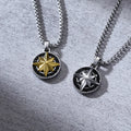 Octagonal Star Zircon Punk Viking Personalized Stainless Steel Fashion Jewelry Pendant Necklace for Men Wholesale Manufacturer