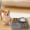 Customization New Design All-in-one Non-slip Food Pad Water Slow Feeder Placemat PET Lick Mat Food Grade Silicone Dog Food Bowl
