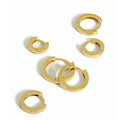 Women's 925 Sterling Silver & 18K Gold Plated Hoop Earrings Small & Hypoallergenic for Cartilage Huggie Fashionable for Girls