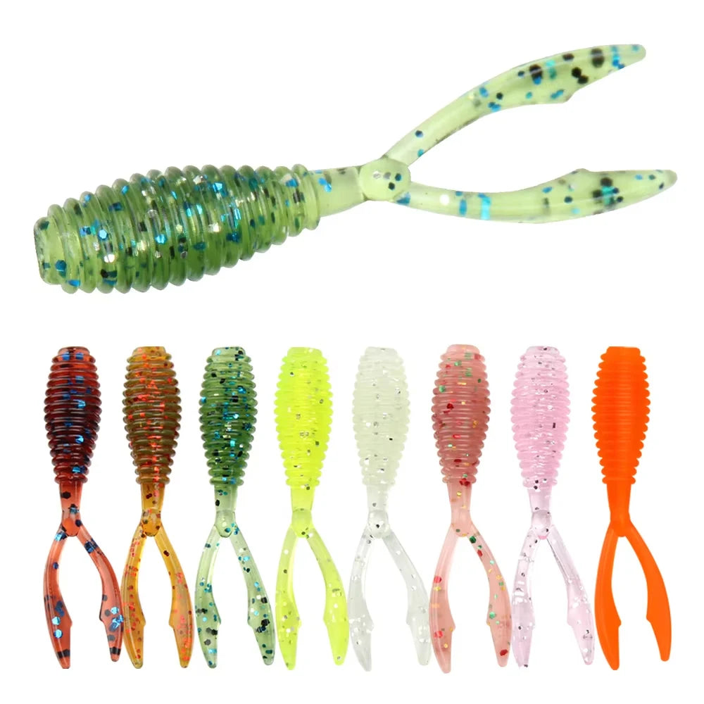Spinpoler Ajing Soft Bait Fishing Lure 36mm Roch Fish Silicone Small Rubber Fish Lure Plastic Baits Worm Shad Fishing Suppler