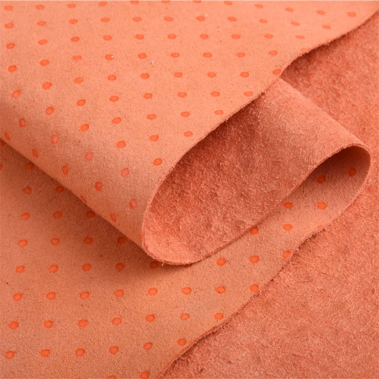 100% Anti-Skid Non-Slip Dotted Microfiber Suede Leather Fabric PU Metallic Furniture Sofa Bag for Indoor/Outdoor Home Textile