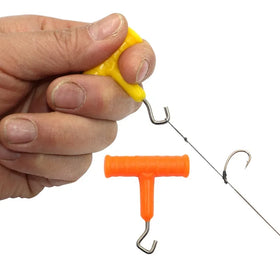 Carp Fishing Terminal Tackle Knot Pull Tools Plastic Tester Rig Bait Making Tool with Hair Rig for Lake and River Positioning