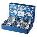 Porcelain Dinner Set Rice Bowl Set Porcelain Plate with Gift Box Oriental Design China Blue Design