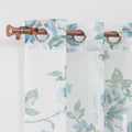 Colorful Floral Design Tulle Drapes for Living Room Factory Wholesale Offset Printing Sheer Curtains & Valances