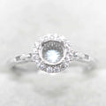Sterling Silver 5mm/6mm Semi Mount Ring Empty Frame Blank Support Setting S925 Base Holder Without Center Stone for DIY Inlay