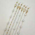UNOC Handmade Decorative Microfiber Glasses Chain Pearl Series Eyewear Multi-Purpose Accessories Hot Selling Manufacturers