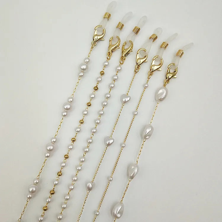 UNOC Handmade Decorative Microfiber Glasses Chain Pearl Series Eyewear Multi-Purpose Accessories Hot Selling Manufacturers
