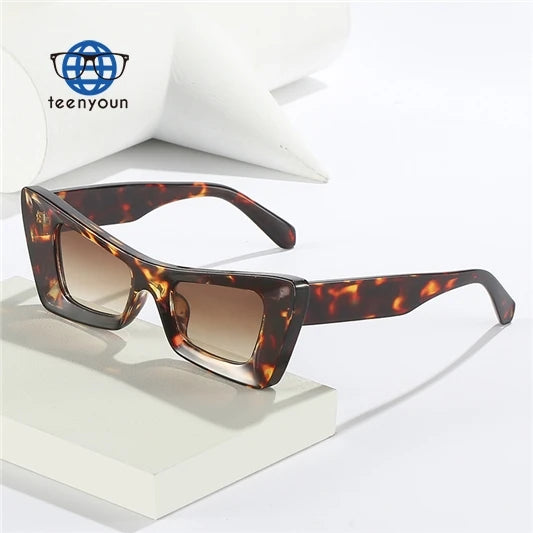 Teenyoun Customized Logo Uv400 Protection Classic Men Sunglasses Women Luxury Brand Pink Cat Eye Sunglasses Wholesale