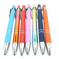 Promotional Cheapest Aluminum Ballpoint Stylus Pen With Soft Rubber Touch Screens Cheap Custom Logo for Mobile Phone Ball Point