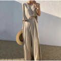 Boutique Wholesale 2026 Summer New Product Cotton and Hemp Fashion Casual Sleeveless Top Loose Wide Leg Pants Women's Set