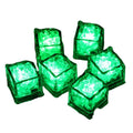 Single Color  New LED Party Lights Flashing Square Shape Ice Cube Glow in the Dark LED Light up Ice Cube  Bars Drinks Decoration