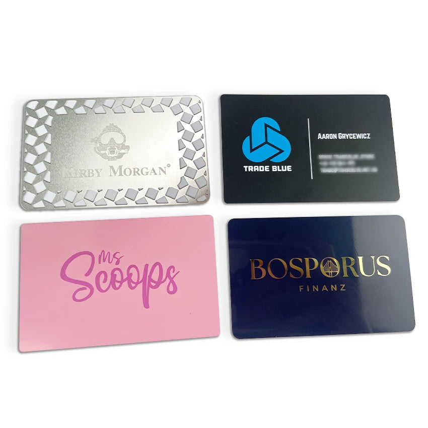Wholesale Custom Logo Plated Metal Blank Laser Engraved Business Cards with Personalized Logo