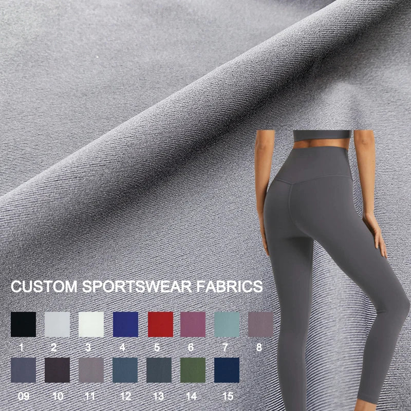 Wholesale Naked Feel Spandex 23 Polyester 77 One Side Brushed Leggings Fabric