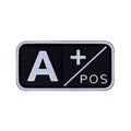 Stock Creative A+ B + AB + O + Positive Negative Blood Group 3D PVC Rubber Patches Badge (Multi Colors)