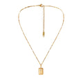 Fashion Trend Niche December Flower Titanium Steel Pendant Neckchain Waterproof Stainless Steel Plated 18k Gold Necklace Jewelry