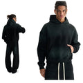 Wholesale Oversized Sun Faded Streetwear Fleece Blank Vintage Hoodies Custom Men Heavyweight Distressed Acid Wash Hoodies