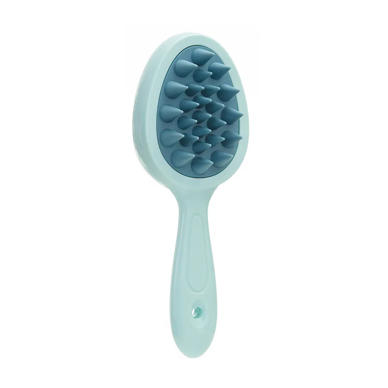 Silicone Shampoo Brush Head Scalp Massage Comb Double Side Use Hair Washing Comb Soft Body Bath Shower Brush Hairdressing Tool