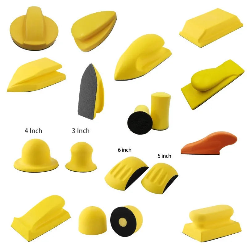 Craft Lovers Like Foam Flexible PU Sanding Block Hook and Loop Disc Hand Sanding Pad