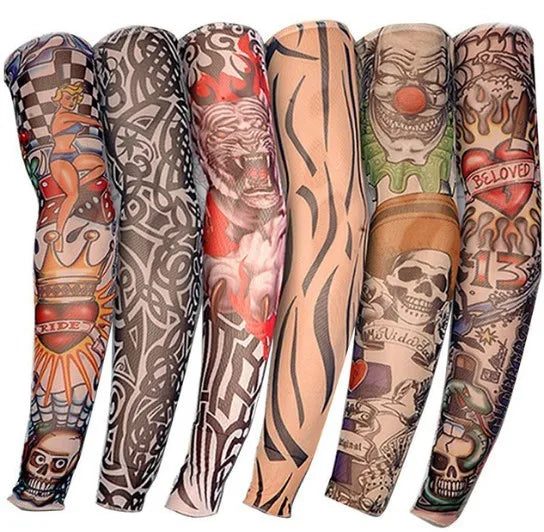 Wholesale 1Piece Seamless Multi Patterns Nylon Cycling Arm Covers Breathable Quick Dry UV Sun Protection Unisex Arm Sleeves