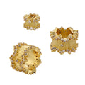 Brass Real Gold Plated Cubic Zirconia Irregular Wave Beads Gold & Silver Fashionable for DIY Bracelet Jewelry Accessories