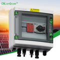 CNLonQcom Outdoor Waterproof PV Combiner Box DC500V 1 Input 1 Out with Fuse SPD QD IP65  Solar Control Box